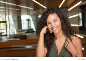 Young African American Woman Thinking about getting pregnant
